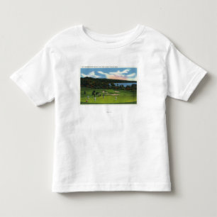 T-shirt Pour Les Tous Petits Vue de lac Cobbosseecontee et de terrain de golf