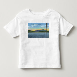 T-shirt Pour Les Tous Petits Vue de lac de dock d'auberge de Whiteface
