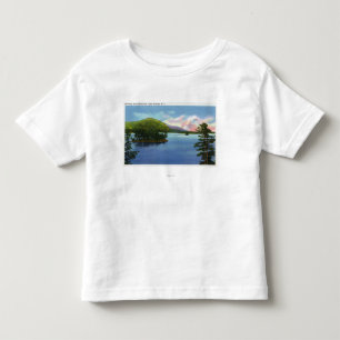 T-shirt Pour Les Tous Petits Vue de lac de montagne de roche de rayonnage