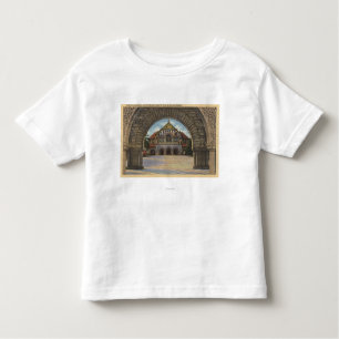 T-shirt Pour Les Tous Petits Vue de l'église commémorative, Stanford U.