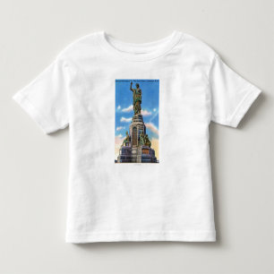 T-shirt Pour Les Tous Petits Vue de monument national aux ancêtres des USA