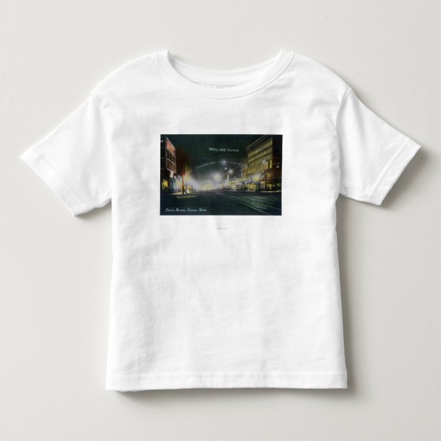 T-shirt Pour Les Tous Petits Vue de nuit d'avenue Pacifique (Devant)