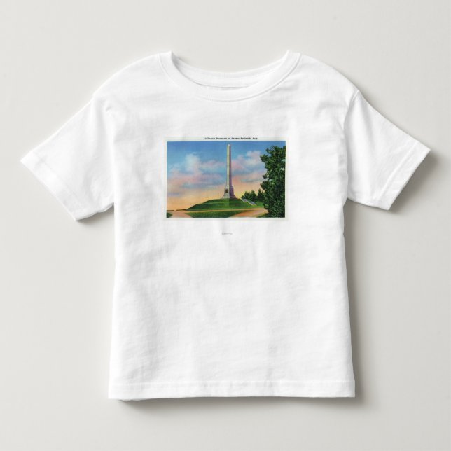 T-shirt Pour Les Tous Petits Vue de parc de champ de bataille de Newton (Devant)