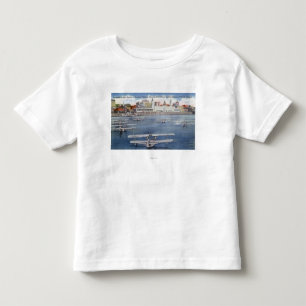 T-shirt Pour Les Tous Petits Vue de port de Portland du marché public