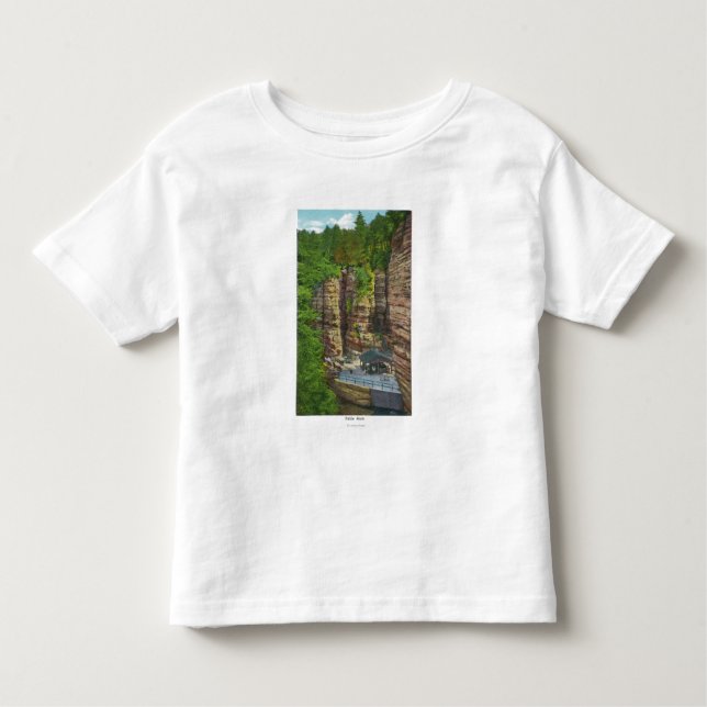T-shirt Pour Les Tous Petits Vue de roche de Tableau (Devant)