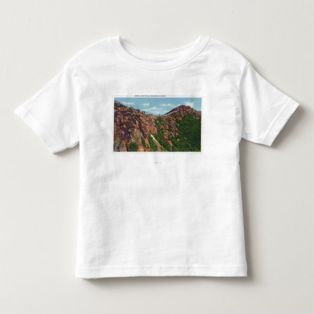T-shirt Pour Les Tous Petits Vue de sommet de Whiteface Mt (Devant)