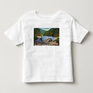 T-shirt Pour Les Tous Petits Vue de traînée de Mohawk de pont froid de riviè