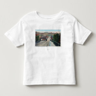T-shirt Pour Les Tous Petits Vue de viaduc de StreetPocatello central,