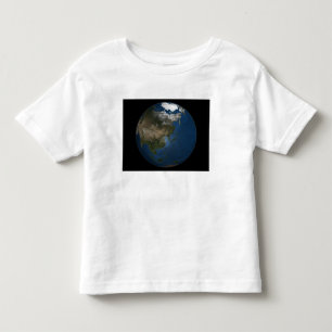 T-shirt Pour Les Tous Petits Vue d'ensemble sur l'Asie avec la glace de mer arc
