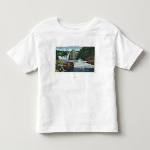 T-shirt Pour Les Tous Petits Vue des automnes d'arc-en-ciel et de fer à cheval