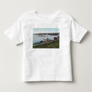 T-shirt Pour Les Tous Petits Vue des bateaux dans le DockSt. Michael, AK