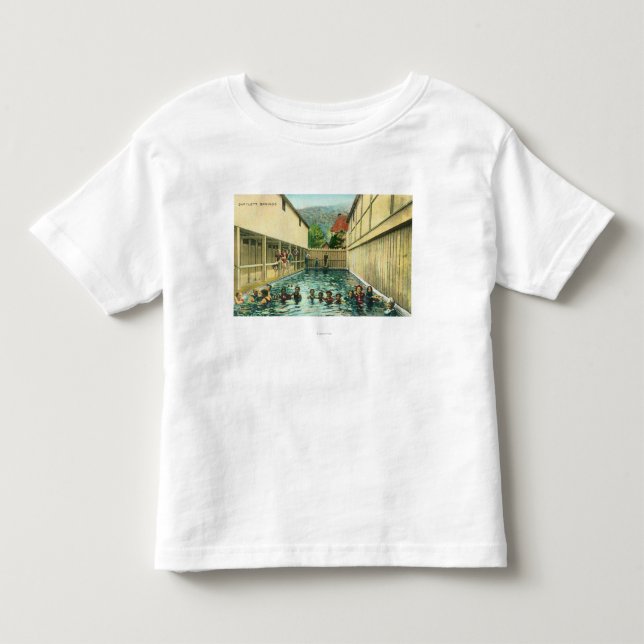 T-shirt Pour Les Tous Petits Vue des nageurs dans les bains (Devant)