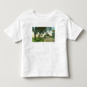 T-shirt Pour Les Tous Petits Vue d'île de crêtes de bouton de citrouille