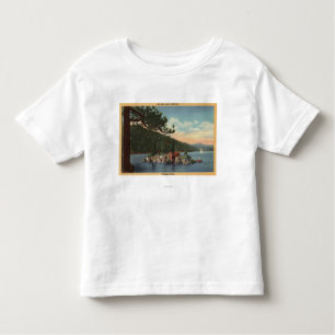T-shirt Pour Les Tous Petits Vue d'île de trésor