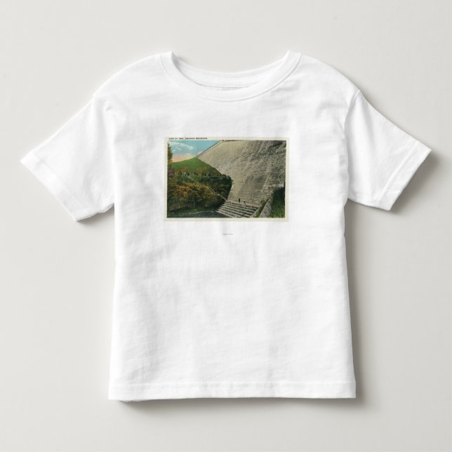 T-shirt Pour Les Tous Petits Vue du barrage de réservoir d'Ashokan (Devant)
