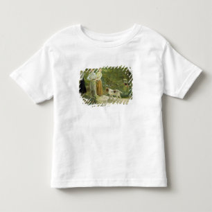 T-shirt Pour Les Tous Petits Vue du jardin de l'artiste avec ses filles