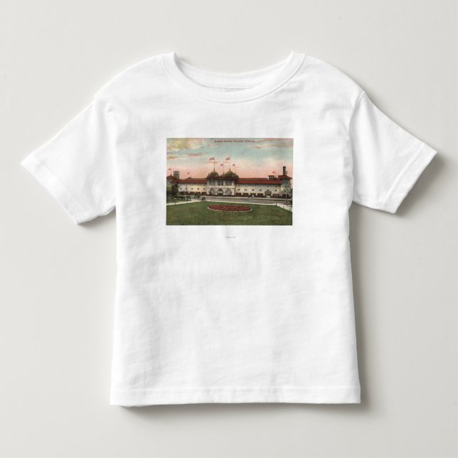 T-shirt Pour Les Tous Petits Vue du pavillon se baignant (Devant)