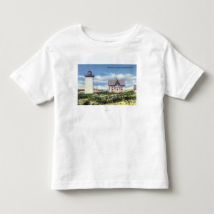 T-shirt Pour Les Tous Petits Vue du phare en bois d'extrémité