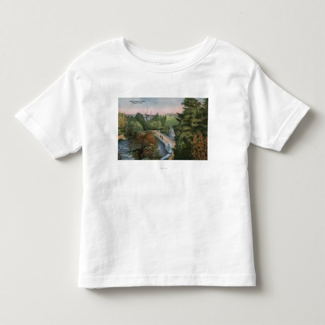 T-shirt Pour Les Tous Petits Vue du pont d'île de Luna (Devant)