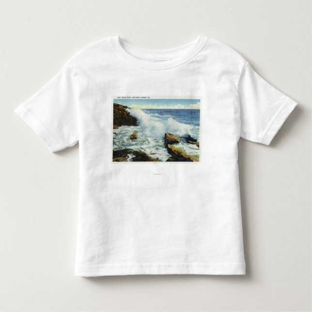 T-shirt Pour Les Tous Petits Vue du surf au point d'océan (Devant)