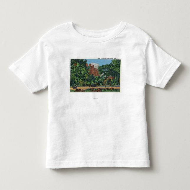 T-shirt Pour Les Tous Petits Vue du temple de Sinawava (Devant)