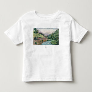 T-shirt Pour Les Tous Petits Vue d'un train allant à la vallée de Yosemite