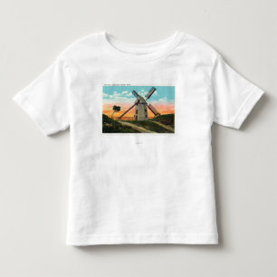 T-shirt Pour Les Tous Petits Vue d'un vieux moulin à vent