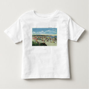 T-shirt Pour Les Tous Petits Vue d'une plage serrée de Craigville