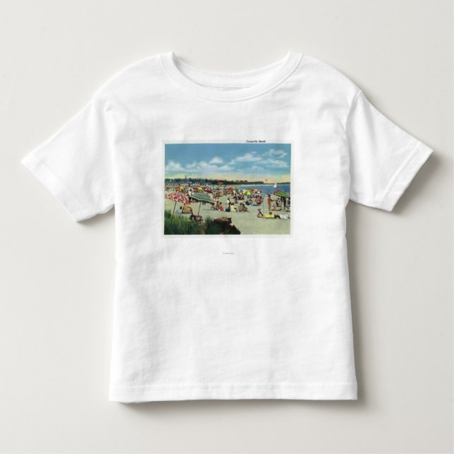 T-shirt Pour Les Tous Petits Vue d'une plage serrée de Craigville (Devant)