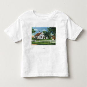 T-shirt Pour Les Tous Petits Vue d'une vieille maison de Cape Cod