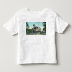 T-shirt Pour Les Tous Petits Vue extérieure de la ville HallHealdsburg, CA