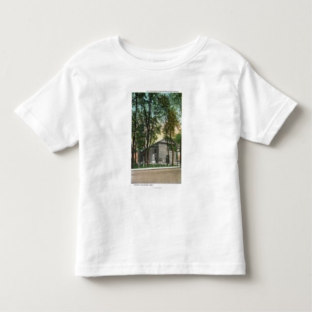 T-shirt Pour Les Tous Petits Vue extérieure de l'église néerlandaise (Devant)