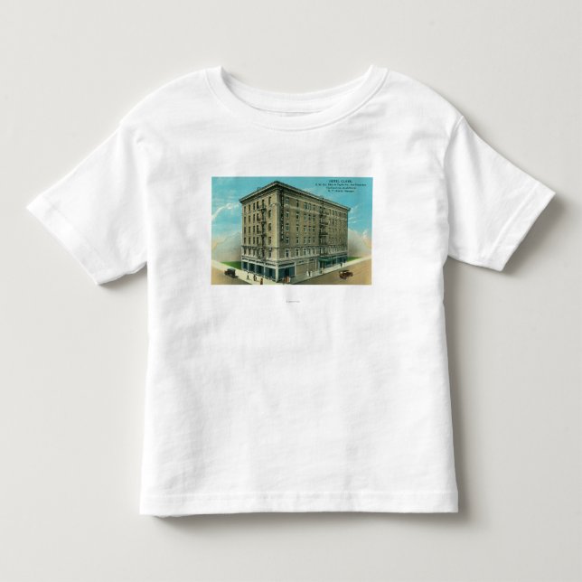 T-shirt Pour Les Tous Petits Vue extérieure de l'hôtel Clark (Devant)