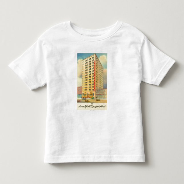 T-shirt Pour Les Tous Petits Vue extérieure de l'hôtel olympique (Devant)
