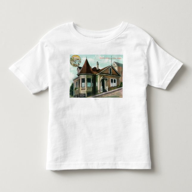 T-shirt Pour Les Tous Petits Vue extérieure de MansionSitka exécutif, AK (Devant)