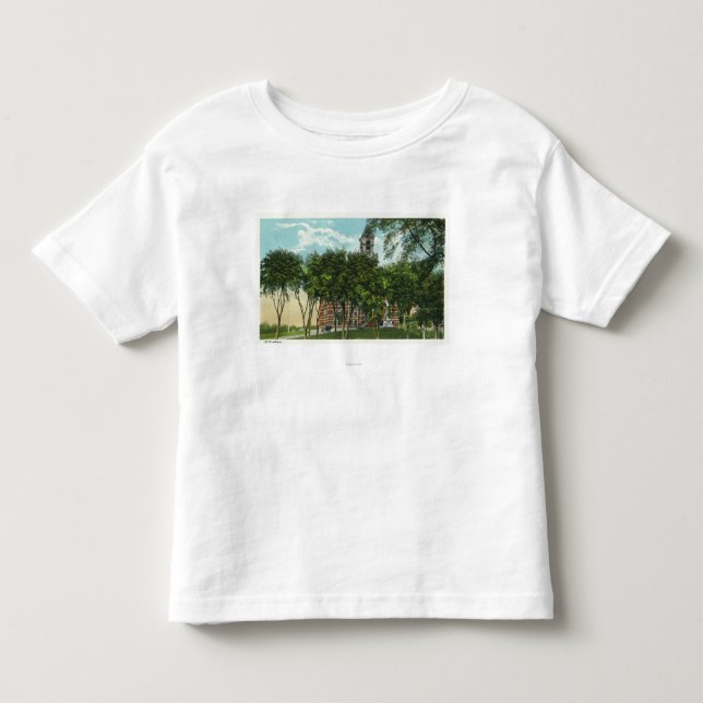 T-shirt Pour Les Tous Petits Vue extérieure de ville hôtel 2 (Devant)