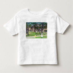 T-shirt Pour Les Tous Petits Vue extérieure d'école de Washington