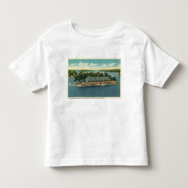 T-shirt Pour Les Tous Petits Vue extérieure des mille yachts d'île (Devant)