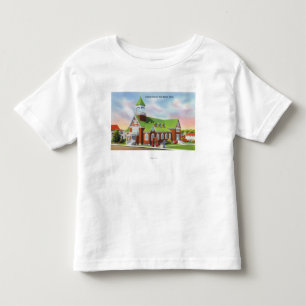 T-shirt Pour Les Tous Petits Vue extérieure du catholique de plage de York