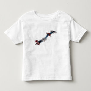 T-shirt Pour Les Tous Petits Vue microscopique de Wireframe des albicans de