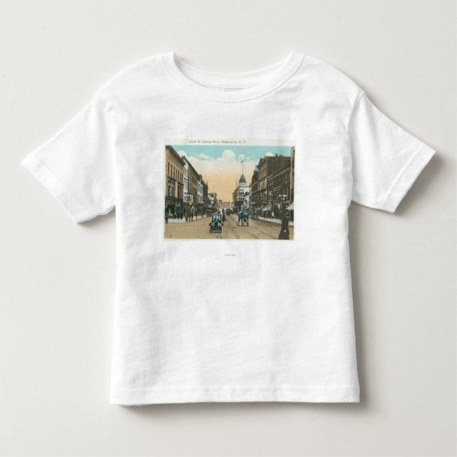 T-shirt Pour Les Tous Petits Vue occidentale de rue de cour (Devant)
