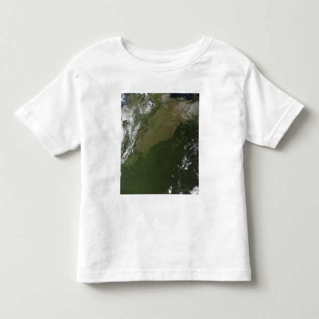 T-shirt Pour Les Tous Petits Vue satellite de la Colombie-Est (Devant)