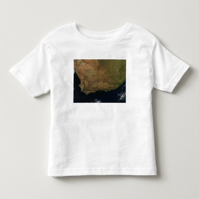 T-shirt Pour Les Tous Petits Vue satellite de l'Afrique du Sud (Devant)