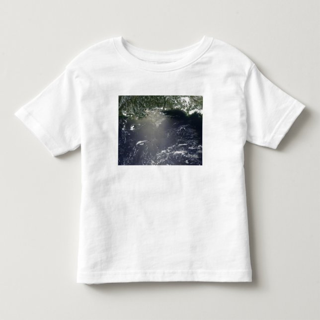 T-shirt Pour Les Tous Petits Vue satellite des fuites d'huile (Devant)