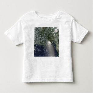 T-shirt Pour Les Tous Petits Vue satellite d'une marée noire