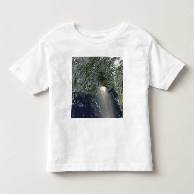 T-shirt Pour Les Tous Petits Vue satellite d'une marée noire (Devant)