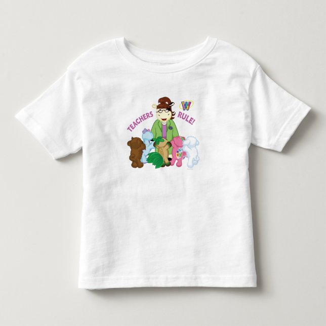 T-shirt Pour Les Tous Petits Webkinz : Règle de professeurs ! (Devant)