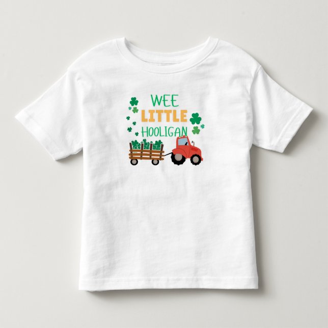 T-shirt Pour Les Tous Petits Wee Little Hooligan Toddler Tee (Devant)