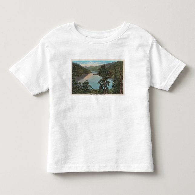 T-shirt Pour Les Tous Petits Wenatchee, WAView de lac Chelan (Devant)