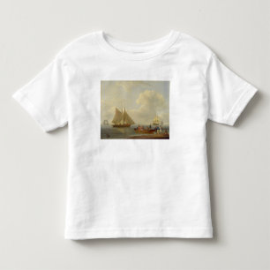 T-shirt Pour Les Tous Petits Wherry portant des passagers à deux a ancré le P